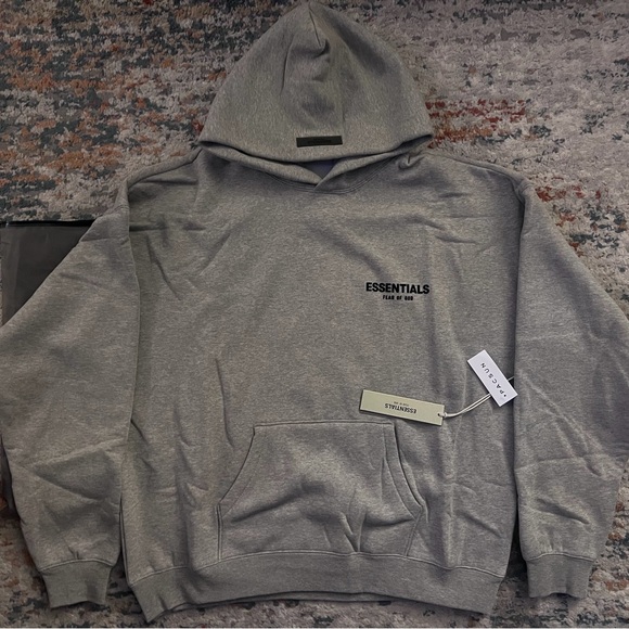 Fear of God Essentials Dark Oat Gray Hoodie - Picture 5 of 8